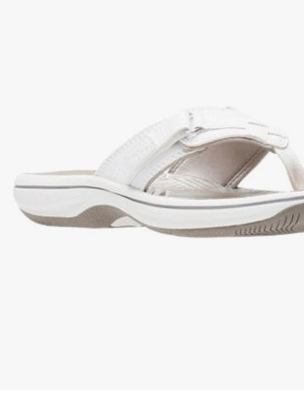 Clarks Women's White Slide Sandals - Picture 12 of 16
